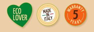 eco love, made in Italy, 5 anni di garanzia